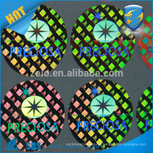 Custom printed self adhesive sticker hologram, waterproof holographic sticker laser sticker with high quality